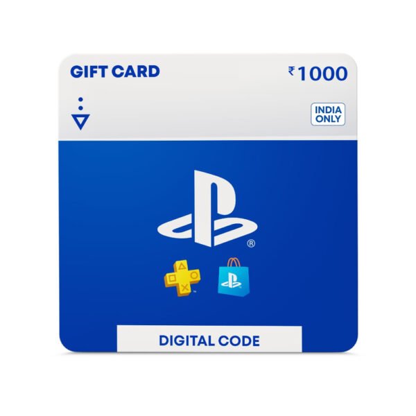 Sony PlayStation Gift Card Rs 1000 (Email Delivery in 1 hour- Digital Voucher Code)