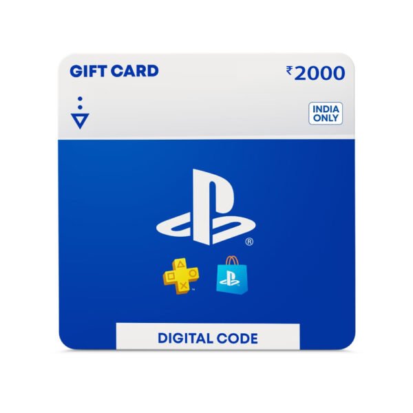 Sony PlayStation Gift Card Rs 2000 (Email Delivery in 1 hour- Digital Voucher Code)